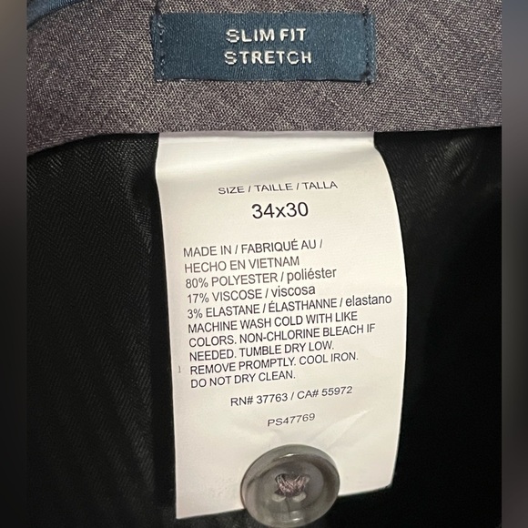 Perry Ellis Slim Fit Stretch Dress Pants NWT - Picture 12 of 12